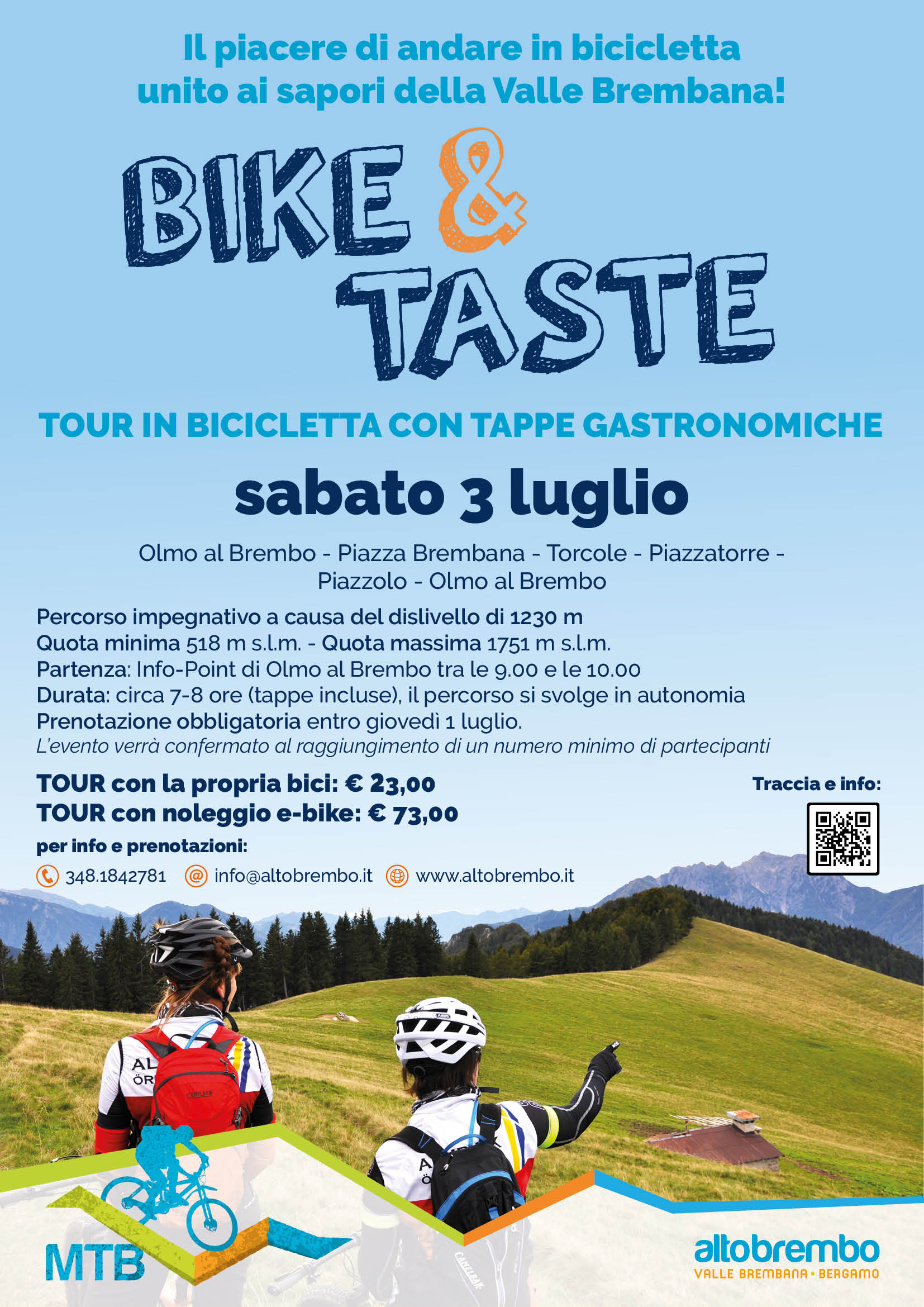 Bike &amp; Taste in Alta Valle Brembana