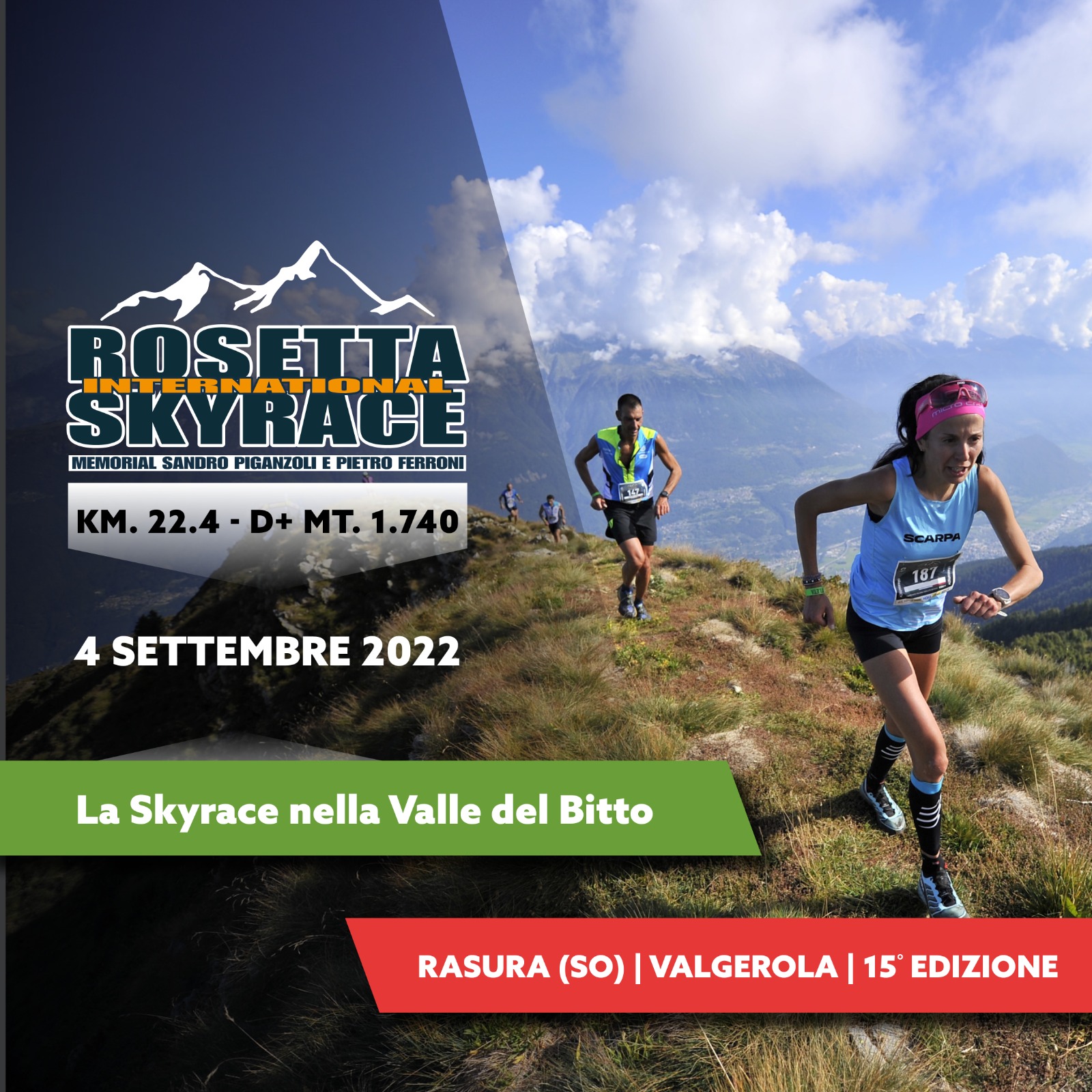 A Rasura protagonista la International Rosetta skyrace
