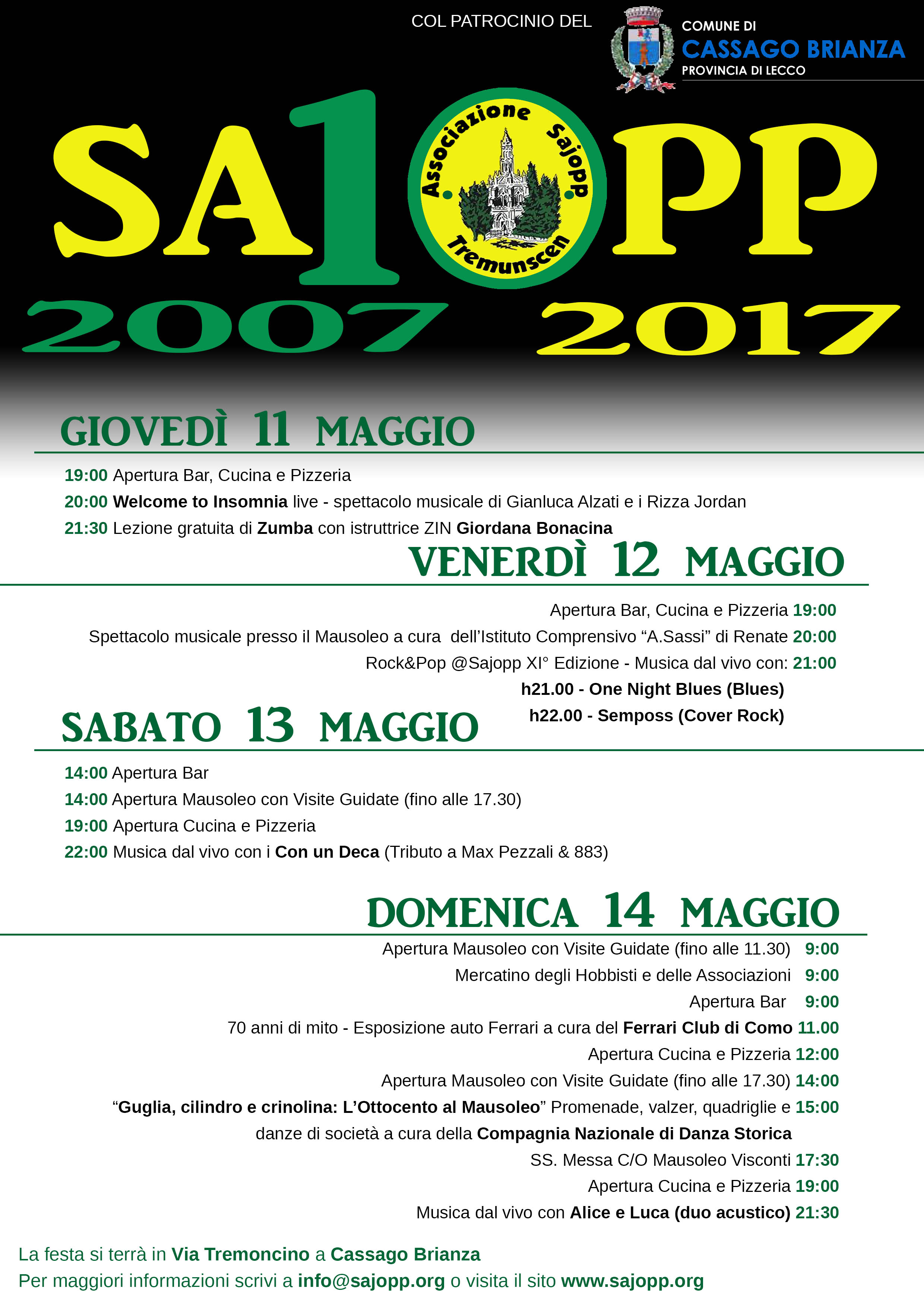 Festa de Sajopp al mausoleo Visconti di Modrone