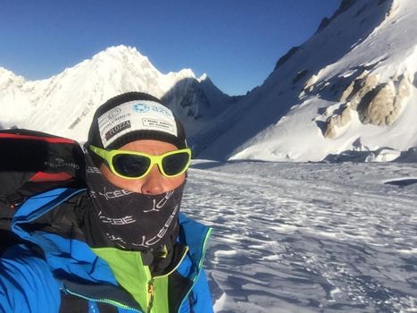 Confortola verso la vetta del Gasherbrum II