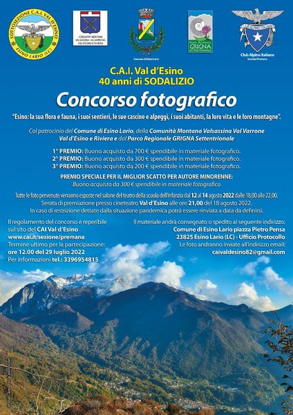 Ultimi giorni d'iscrizione al concorso del Cai di Val d'Esino