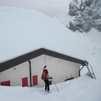 sci alpinismo rifugio albani