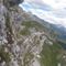 Scaletta a strapiombo sulla Val di Scalve