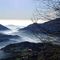 27 La  vista spazia sulla Valle Imagna col fondovalle nella nebbia che si dirara.JPG