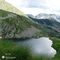 76 Lago Moro _2235 m_ visto salendo al Passo di Val Cervia.JPG