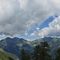 53 Dal Passo di Monte Colle vista panoramica verso le alte cime orobiche di Val Brembana.jpg