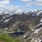 48 Vista panoramica dal Corno Stella verso le Alpi Orobie col Lago del Publino.JPG