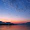 Nuvolette al crepuscolo sul Lago d'Iseo...