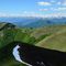 La panoramica dalla cima del Tremezzo verso le Alpi Piemontesi