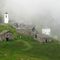 Il borgo dell'Alpe Scima suggestivo anche con la nebbia...